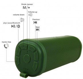   Mifa F5 Outdoor Bluetooth Speaker Army Green 4