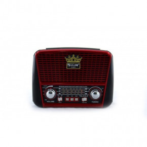   Golon RX-455S Solar MP3 USB Black/Red