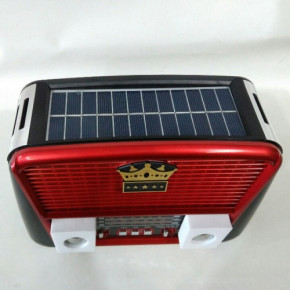   Golon RX-455S Solar MP3 USB Black/Red 4