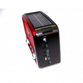   Golon RX-455S Solar MP3 USB Black/Red 5
