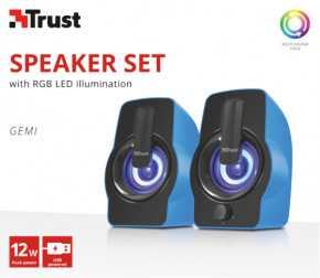  Trust Gemi RGB 2.0 speaker set blue 9