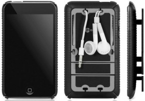  Macally METRO-TCM Protective snap-on cover w cable management system for iPod touch 4