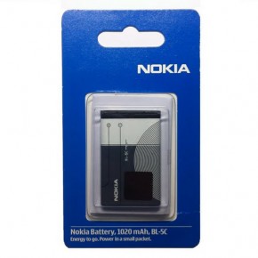  Nokia BL - 5C original 1020mA 5
