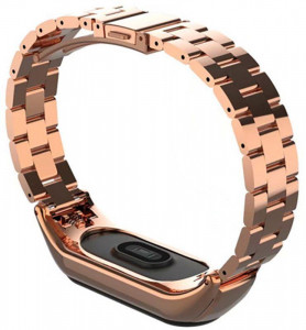  Uwatch Metal Strap For Xiaomi Mi Band 3 Rose Gold 3