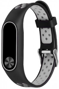   - UWatch Replacement Sports Strap for Mi Band 2 Black/Grey