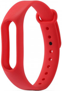   UWatch Replacement Silicone Band For Xiaomi Mi Band 2 Red
