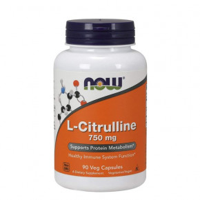  NOW L-Citrulline 750 mg Veg Capsules 90  (4384301282)
