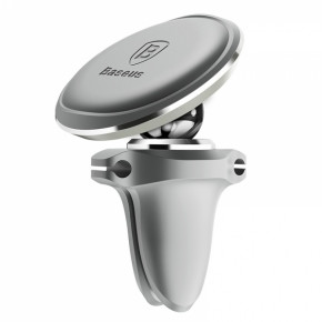    Baseus Magnetic Air Vent Car Mount Holder Silver (SUGX-A0S) 3
