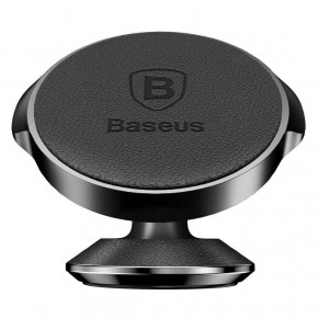    Baseus Small Ears Series Vertical Magnetic Bracket (Genuine Leather Type) Black (SUER-F01)