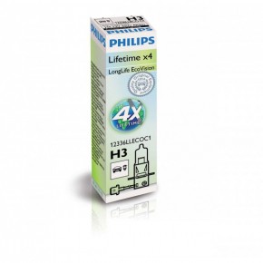  Philips 12336LLECOC1 H3 55W 12V PK22s LLECO