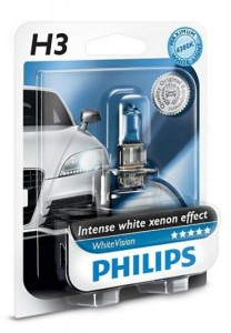  Philips 12336WHVB1 H3 55W 12V PK22s WhiteVision 60% (4300K) 3
