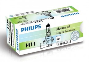  Philips 12362LLECOC1 H11 55W 12V PGJ19-2 LLECO 4