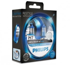  Philips 12972CVPBS2 H7 55W 12V PX26d ColorVision Blue 6
