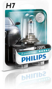  Philips 12972XVB1+ H7 55W 12V PX26d X-treme Vision+130 ,