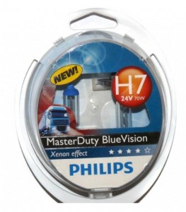  Philips 13972MDBVS2 H7 70W 24V PX26d MasterDuty BlueVision 3