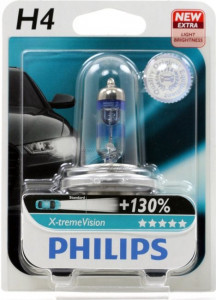   Philips H4 X-treme VISION +130%, 1/ 12342XV+B1