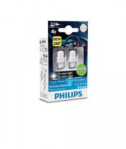   Philips W5W X-Treme Vision LED 4000K 2/ (127994000KX2) 4