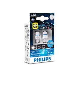   Philips W5W X-Treme Vision LED 8000K 2/ (127998000KX2) 4