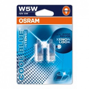   Osram 2825 Cool Blue Intense Halogen W5W 12V W2,1X9,5D 2X10 Blister 3