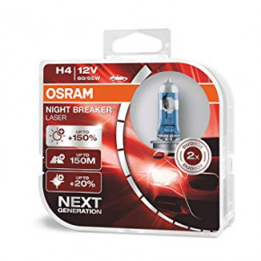   Osram 64193NL H4 Night Breaker LASER NG +150 60/55W 12V P43T HardDuopet, (0)