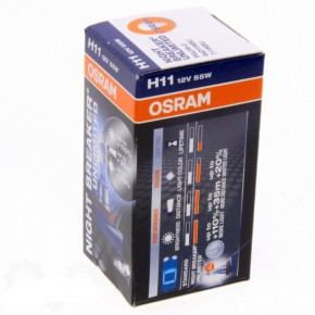  Osram H11 64211NBU-01B Night Breaker Unlimited 55W 12V PJ19-2 10X1 Blister 6