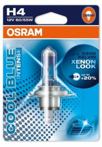  Osram H4 64193CBI-01B Cool Blue Intense 60/55W 12V P43T 10X1 Blister,
