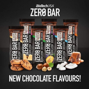  BioTech   ZERO Bar 20*50 Chocolate-Chip Cookies NEW 5