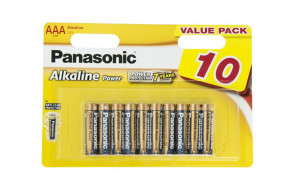  Panasonic Alkaline Power AAA BLI 10 (LR03REB/10BW)