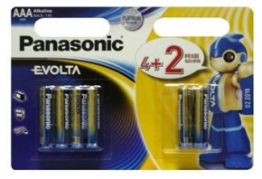 Panasonic Evolta AAA BLI (4+2) Alkaline (LR03EGE/6B2F)
