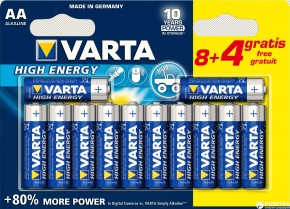  Varta High Energy AA BLI 12 (8+4) Alkaline