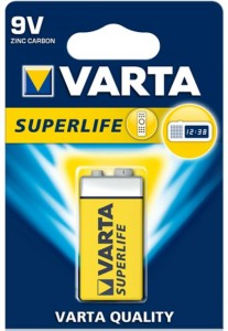  Varta SuperLife 6F22 FOL 1 Zink-Carbon