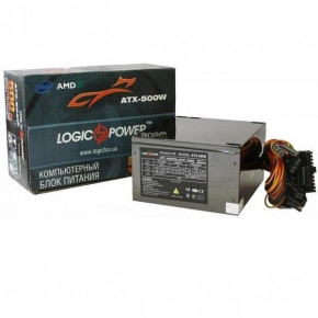   LogicPower 500W 12cm 2xSATA ATX Black Bulk (500W 3857) 3