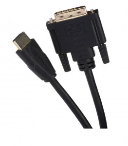  2E HDMI to DVI 24+1 Molding Type 1.8m Black (2E-W1701)