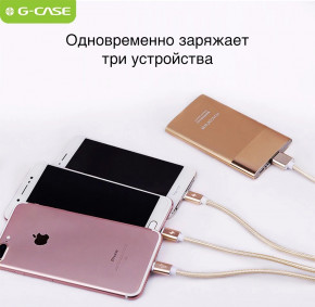 G-Case 3in1 Micro USB + Lightning + USB-C Data/Charger 1,2   6