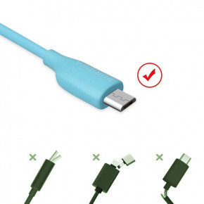   Puridea L03 - Micro USB - 1m Blue (6)