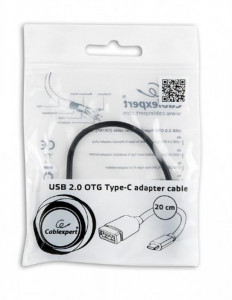   Cablexpert OTG USB 2.0 AF to Type-C 0.2   (A-OTG-CMAF2-01) (1)