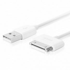      Moshi 30-pin to USB Cable White 0.9  (99MO023101)