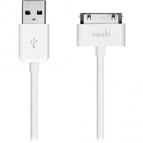      Moshi 30-pin to USB Cable White 0.9  (99MO023101) 3