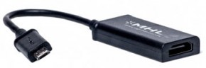 Кабель-переходник PowerPlant micro USB - HDMI, 0.15m, (MHL), Blister ( KD00AS1240 )