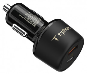    T-phox 48W Fast Charge TYPE-C PD 18W Black 5