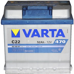    Varta Blue Dynamic C22 52Ah-12v R EN470 (0)