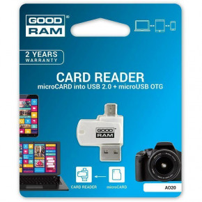  Goodram Card reader OTG MicroSD USB + MicroUSB 3