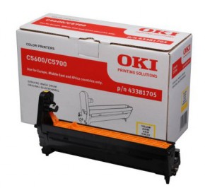   OKI C5600/5700, Yellow, 20000 Pages (43381705)
