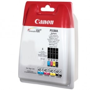 Canon CLI-451C/M/Y/B (6524B004)