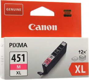  Canon  Pixma MG5440/MG6340/iP7240 CLI-451M XL Magenta (6474B001)