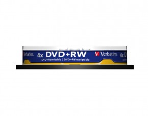   Verbatim DVD+RW 4,7GB 4x Cake Box 10 (43488) (1)