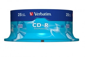   Verbatim CD-R 700MB 52x Extra Spindle Packaging 25 (43432) (0)