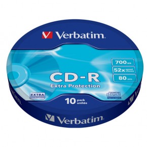   Verbatim CD-R 700MB 52x Spindle Packaging 10 (43725) (0)
