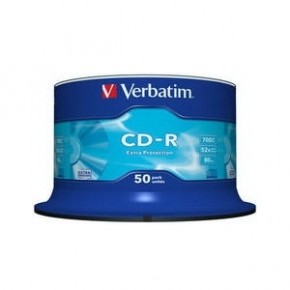   Verbatim CD-R 700MB 52x Spindle Packaging 50 (43351) (0)