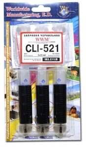   WWM  Canon CLI-521 (3 x 20) Black (IR3.C11/B)